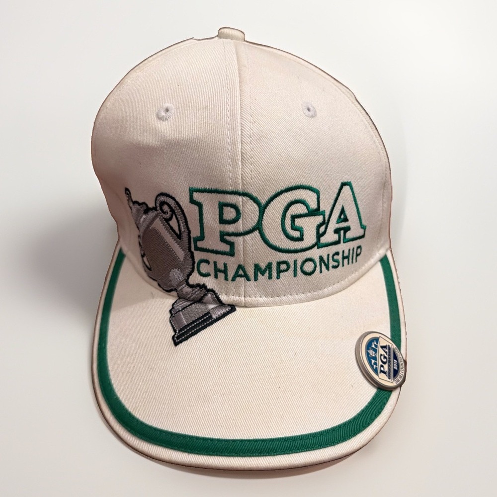 PGA Championship 2013 Oak Hill Country Club Hat L/XL Green White Clip